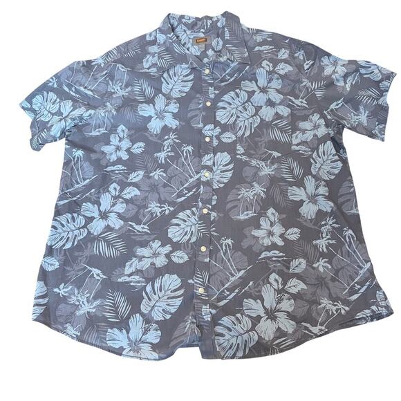 FOUNDRY 3XLT Hawaiian Buttonup Allover print vacation resort golf NWOT COTTON - Picture 1 of 4